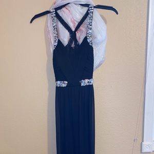 Long Black dress with sequins